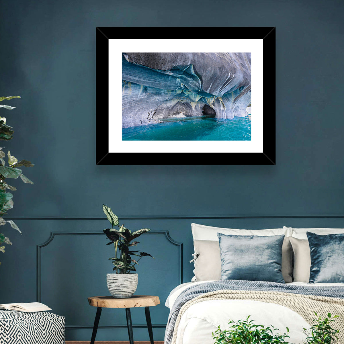 General Carrera Marble Caves Wall Art in a room, landscape