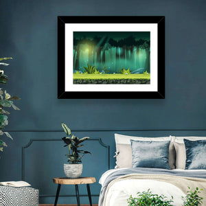 Digital Forest Landscape Wall Art