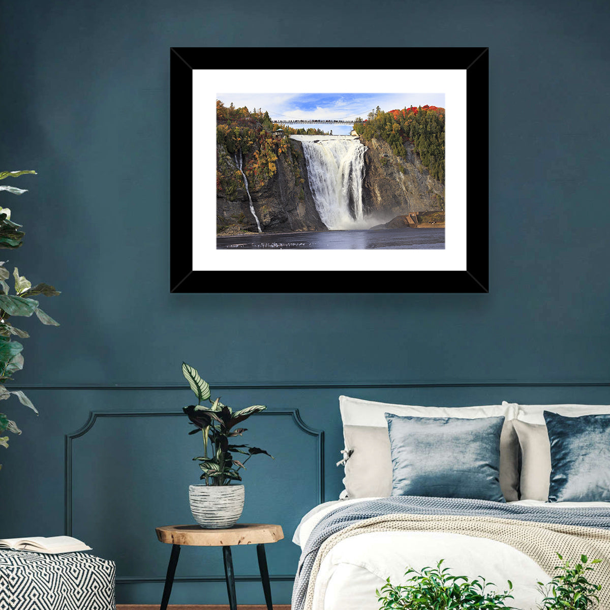 Montmorency Falls, Quebec Wall Art in a room, landscape