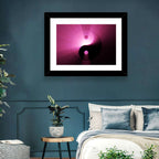 Magenta Yin Yang Symbol Wall Art