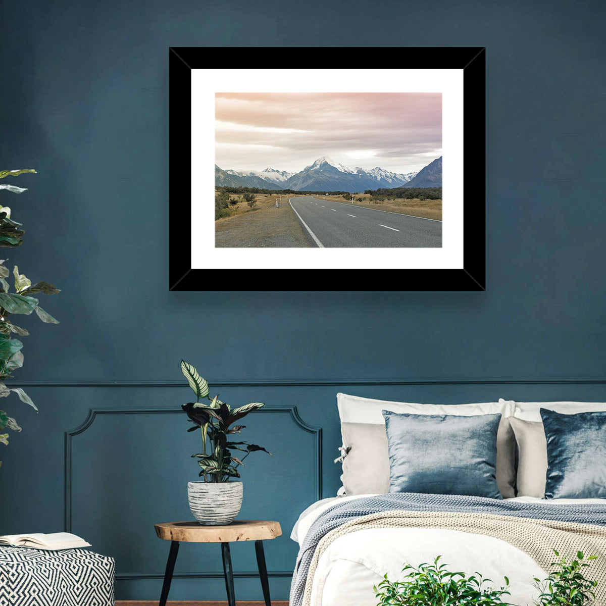 Road to Mount Cook Wall Art in a room, landscape