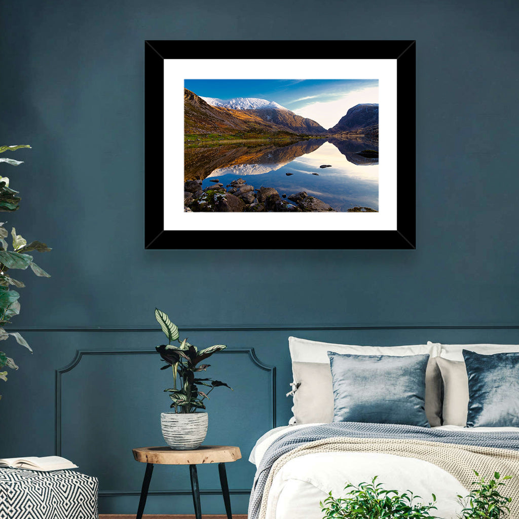 Auger Lake Morning Reflection Wall Art