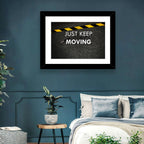 Just Keep Moving Jump Rope Quote Wall Art