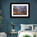 Futuristic Industrial Cityscape Wall Art