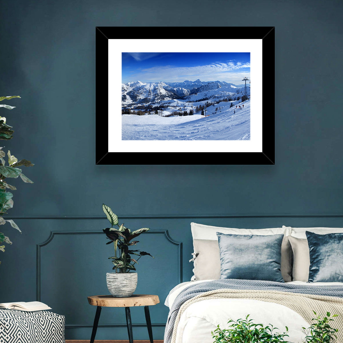 Nassfeld Ski Resort View Wall Art in a room, landscape
