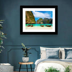Maya Bay Long-tail Boats Wall Art