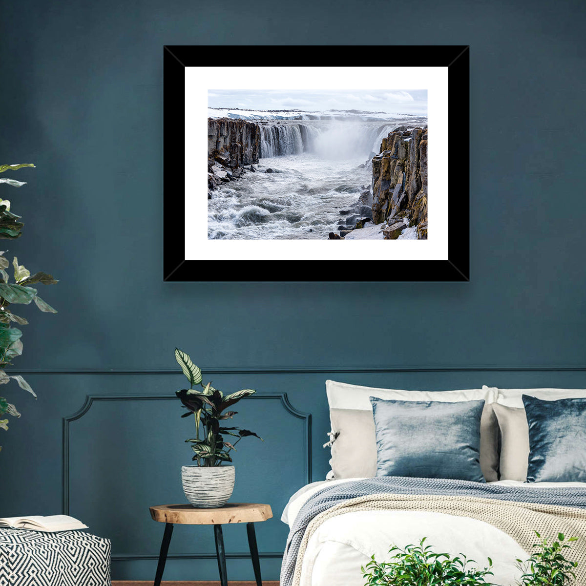 Selfoss Waterfall, Iceland Wall Art in a room, landscape