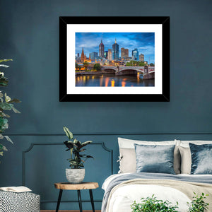 Melbourne City Skyline Wall Art