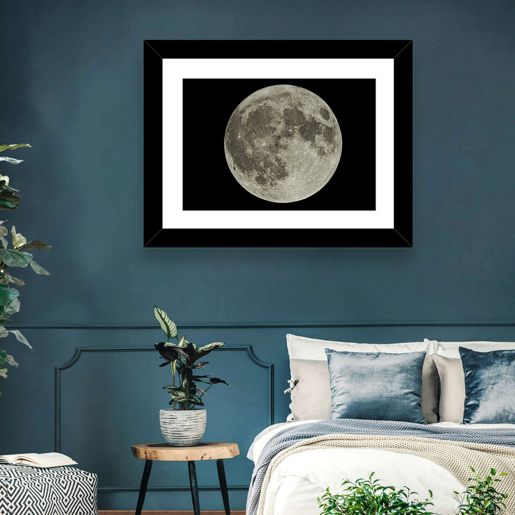 Full Moon with Tycho Rays Wall Art
