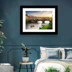 Ponte Vecchio at Golden Hour Wall Art