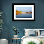 Lake Nasser Cruise Ship at Golden Hour Wall Art