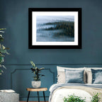 Morning Mist Over Pine Valley Wall Art