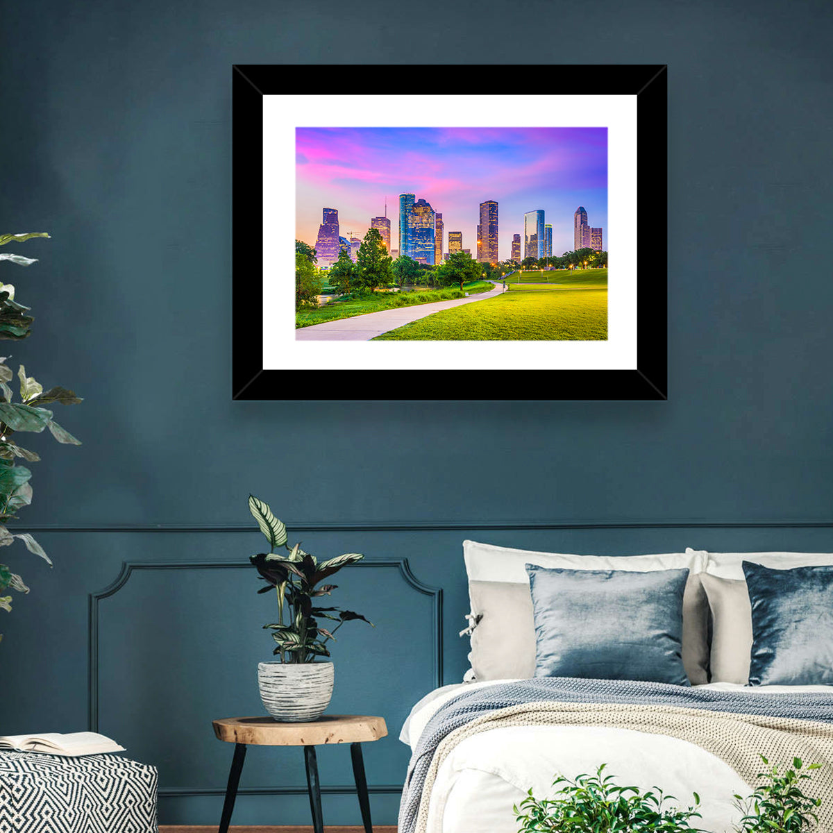 Houston Skyline at Dusk Wall Art