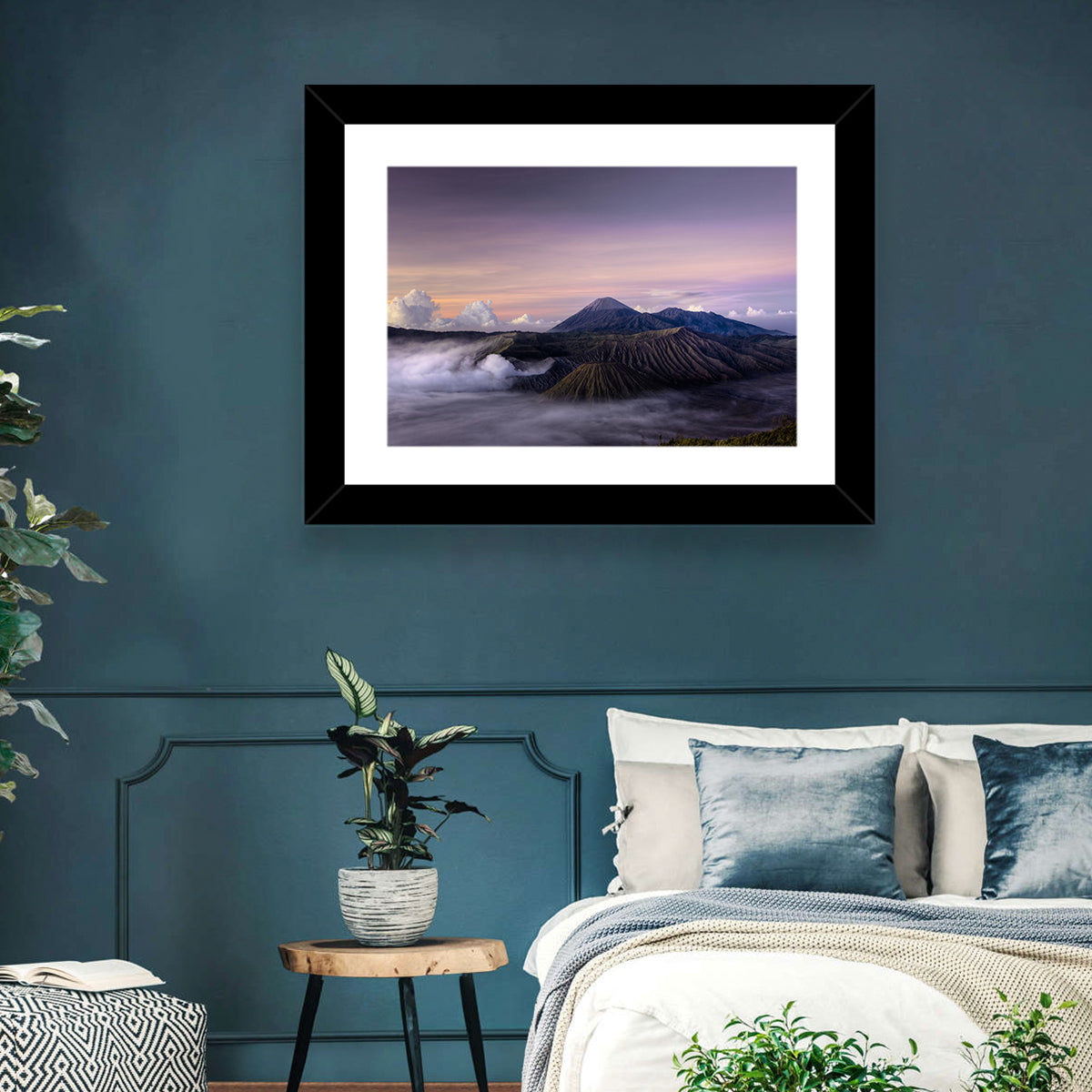 Mount Bromo at Dawn Wall Art in a room, landscape