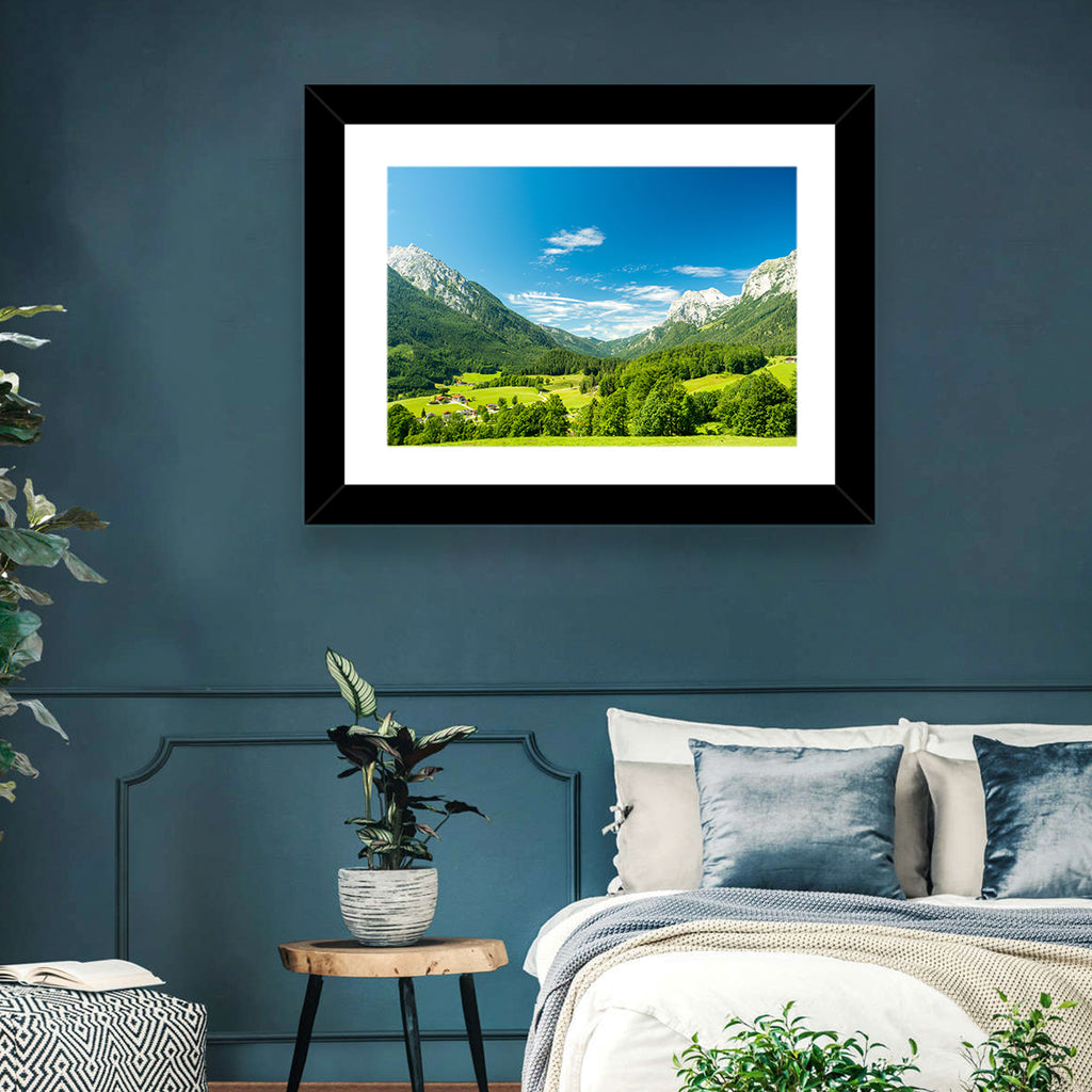 Bavarian Alpine Valley Wall Art
