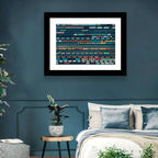 Aerial Freight Train Lines Wall Art