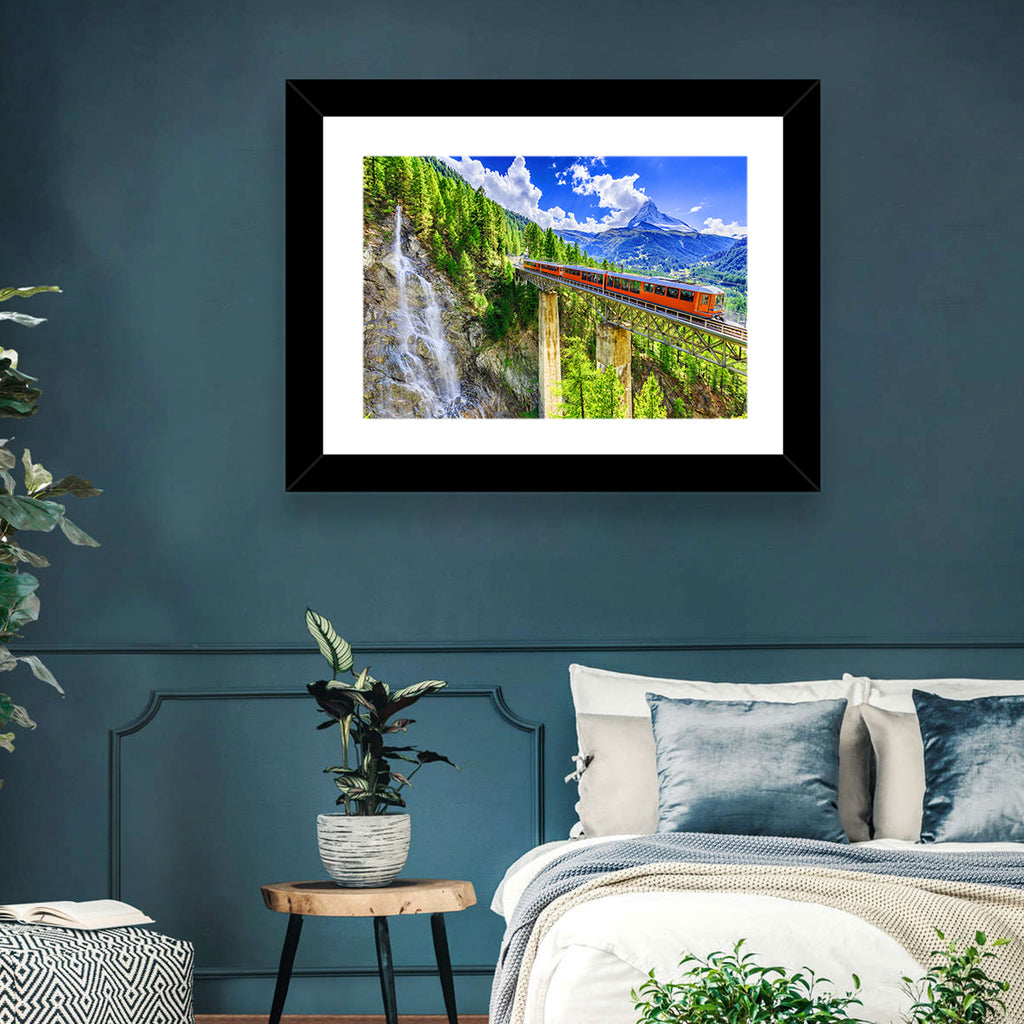 Gornergrat Tourist Train Wall Art
