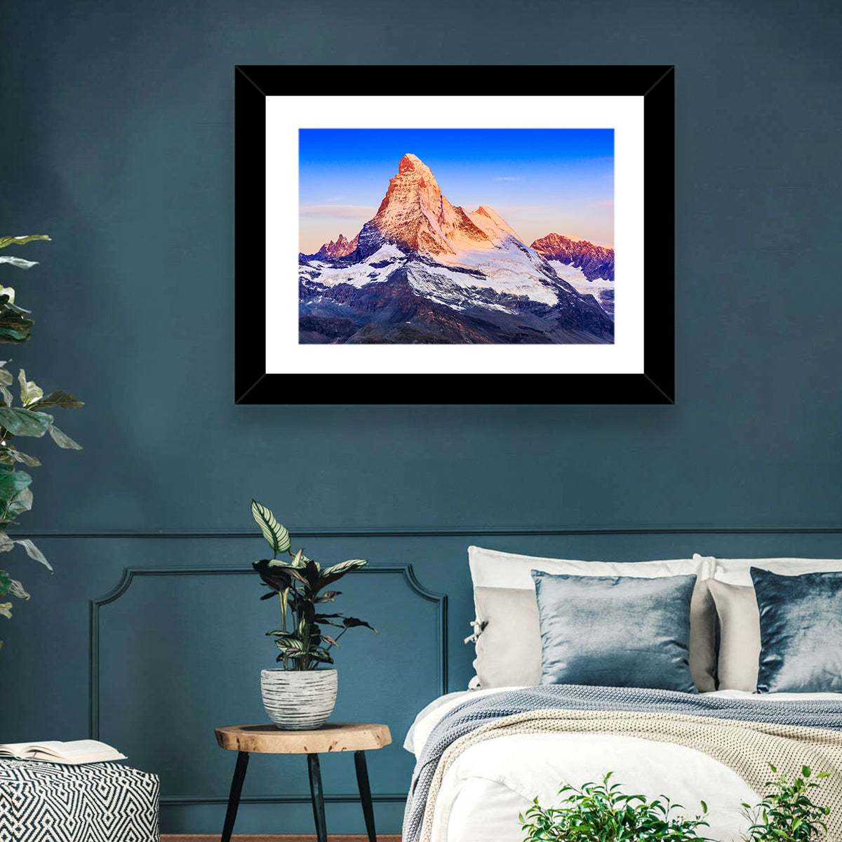 Matterhorn Sunrise Wall Art in a room, landscape