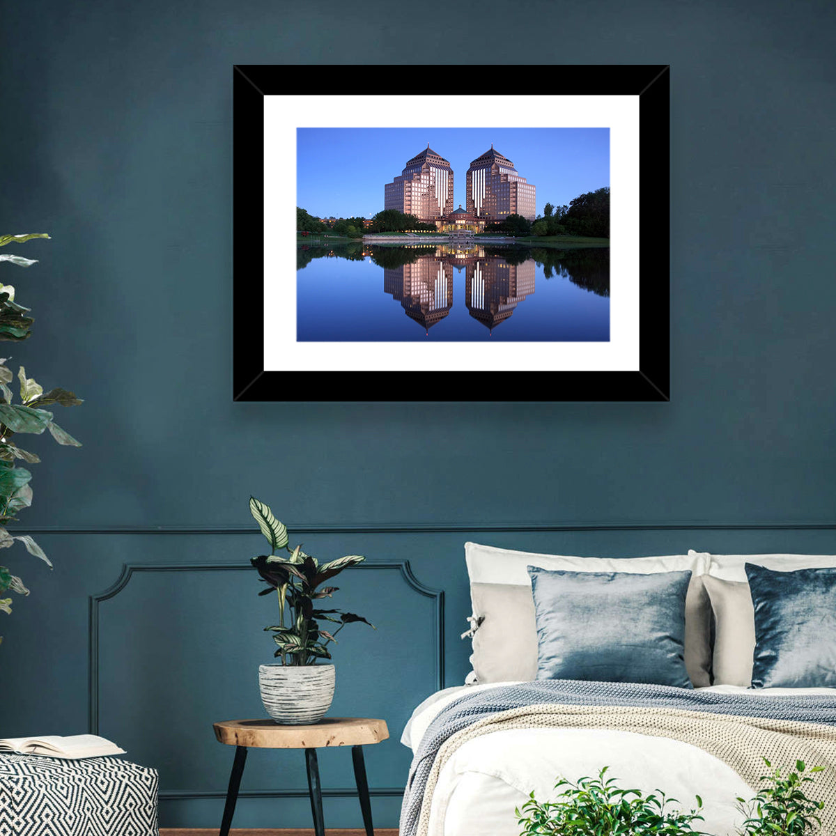 Carlson Towers at Dusk Wall Art in a room, landscape