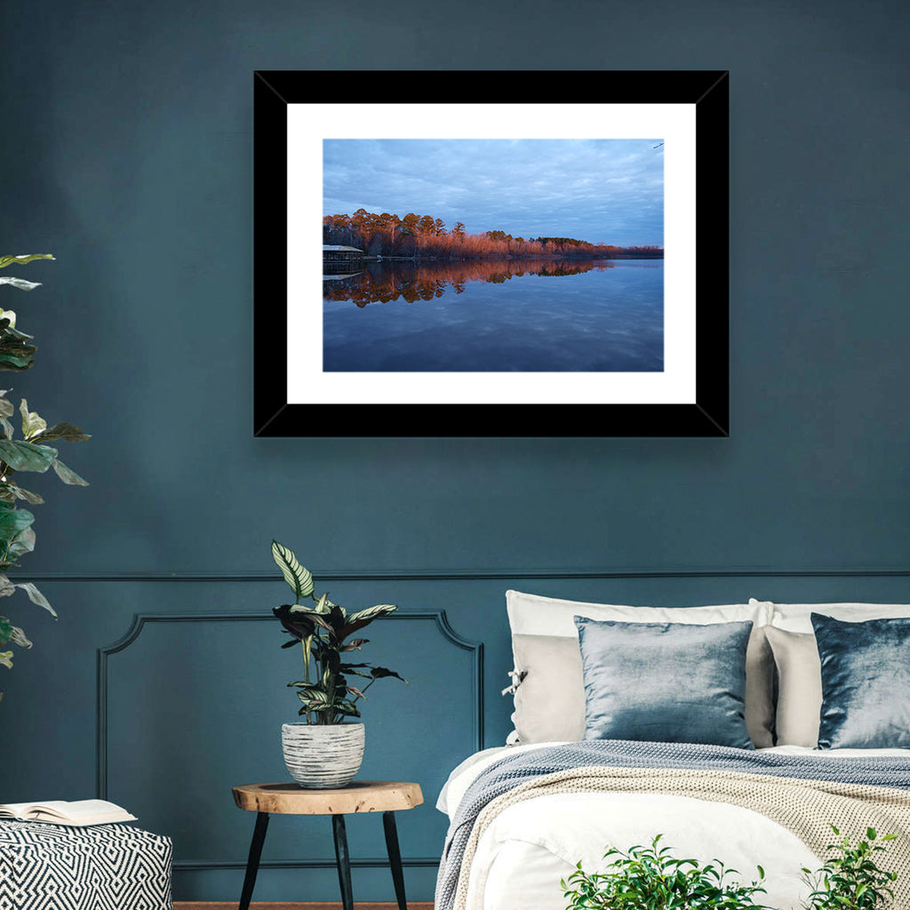 Lake Livingston Pier at Golden Hour Wall Art