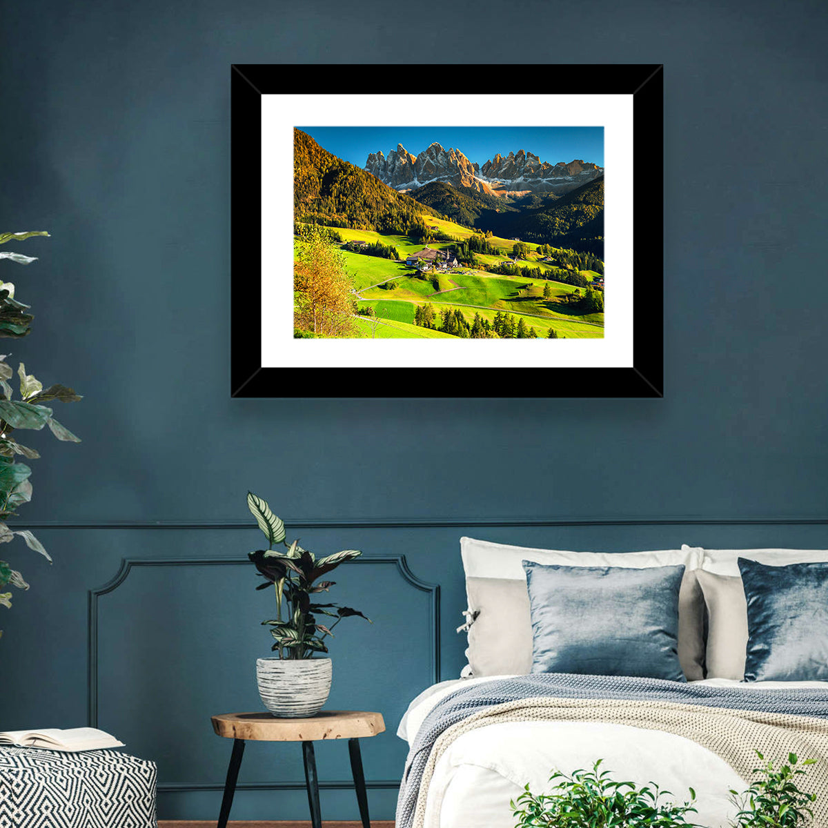 Santa Maddalena, Val Di Funes Wall Art in a room, landscape