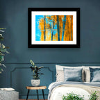 Blue Autumn Reflection Wall Art