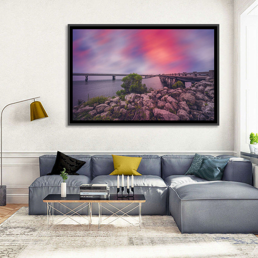 Amelia Island Sunset Bridge Wall Art