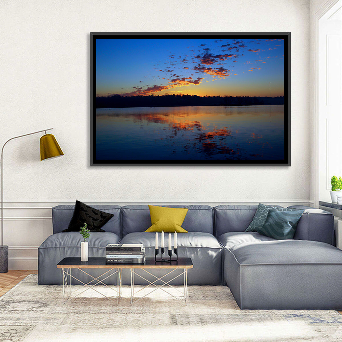 Lake Livingston Sunset Reflection Wall Art