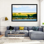 Louisiana Bayou Marsh at Golden Hour Wall Art