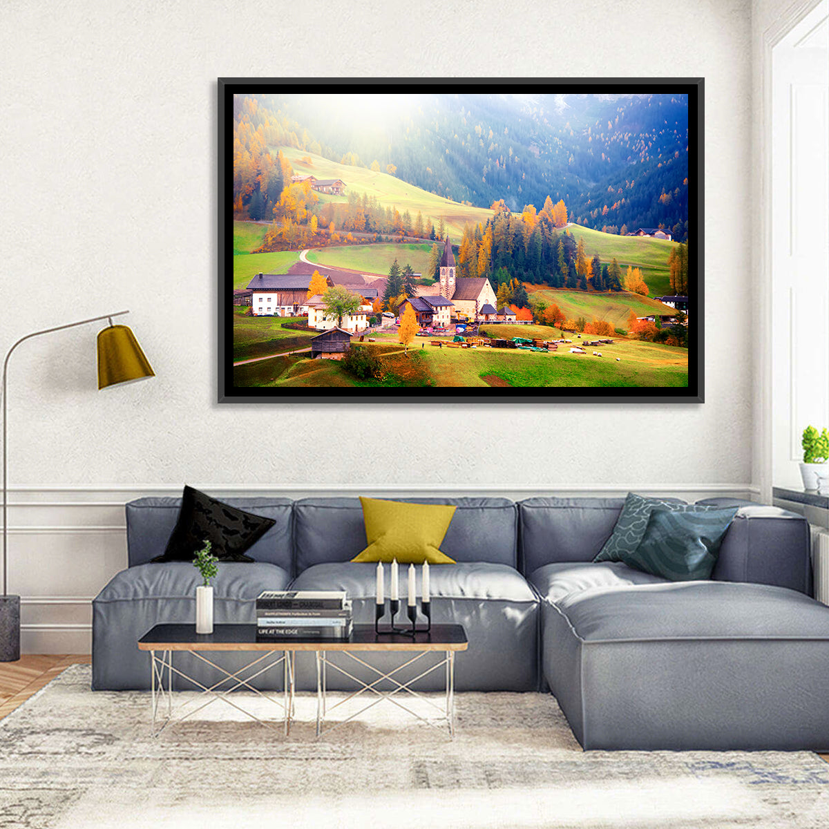 Santa Maddalena Golden Hour Wall Art