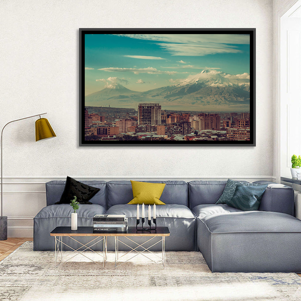 Yerevan Skyline with Mount Ararat Wall Art