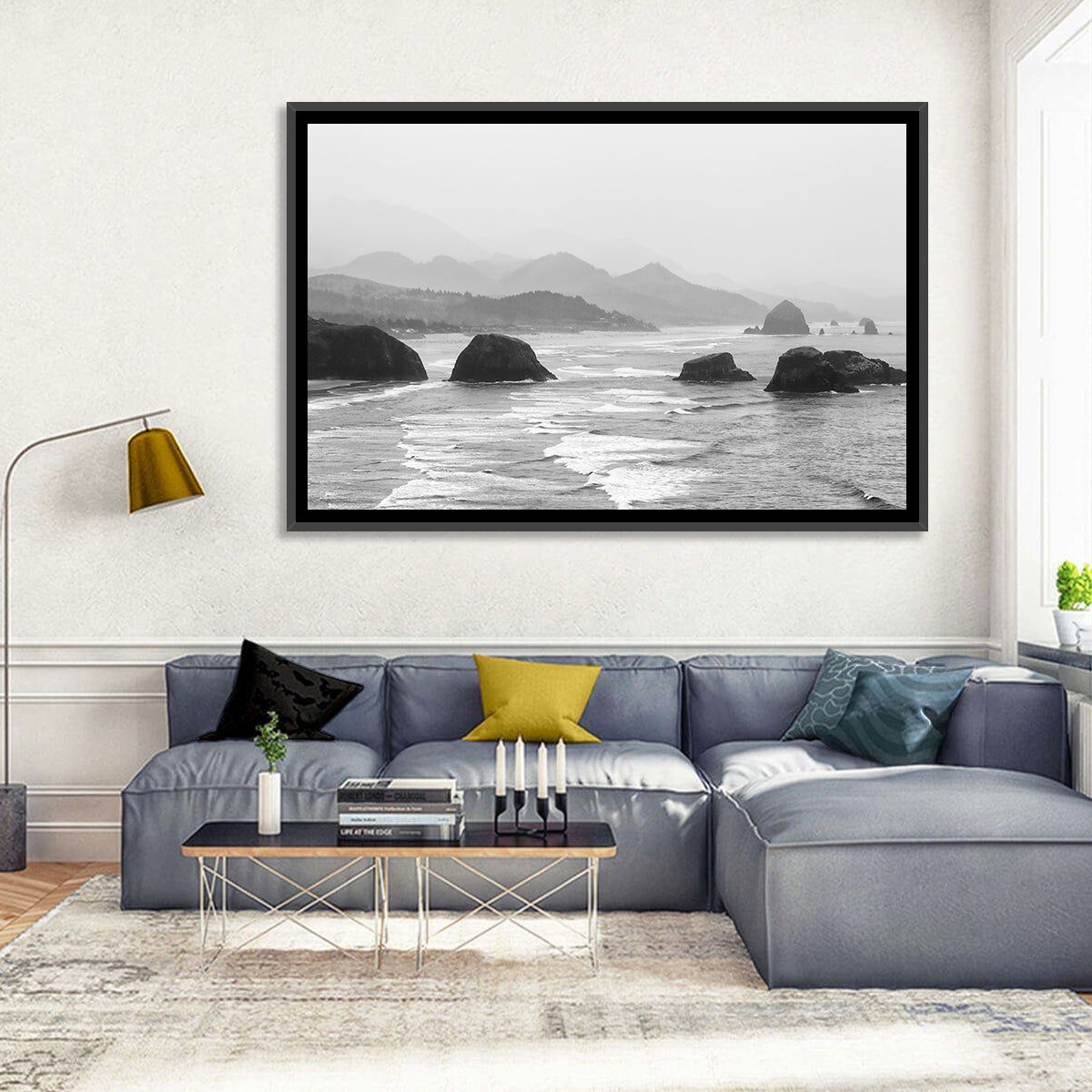 Haystack Rock, Cannon Beach Wall Art in a room, landscape