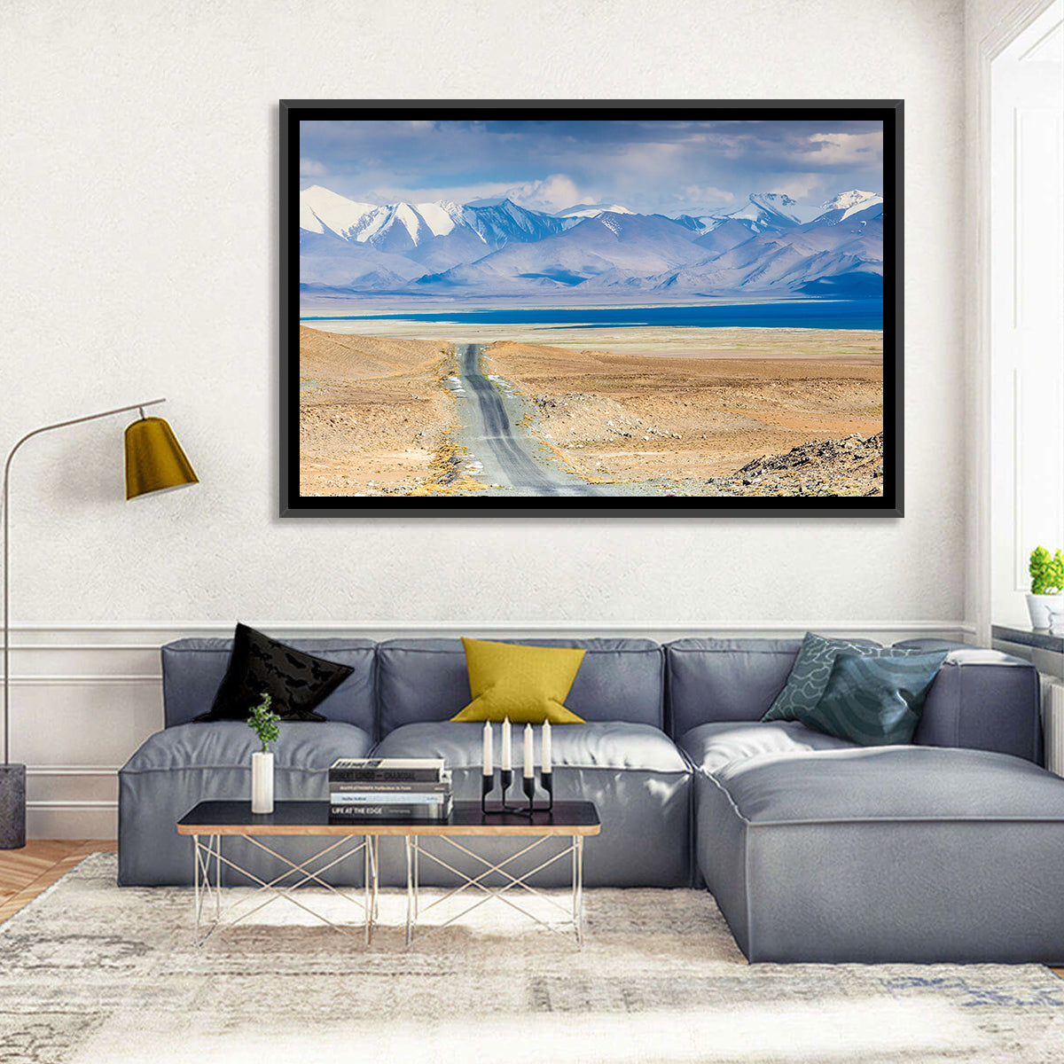 Karakul Lake, Pamir Mountains Wall Art in a room, landscape