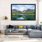 Mission Mountain Lake Reflection Wall Art