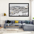 Oberstaufen Winter Village Wall Art