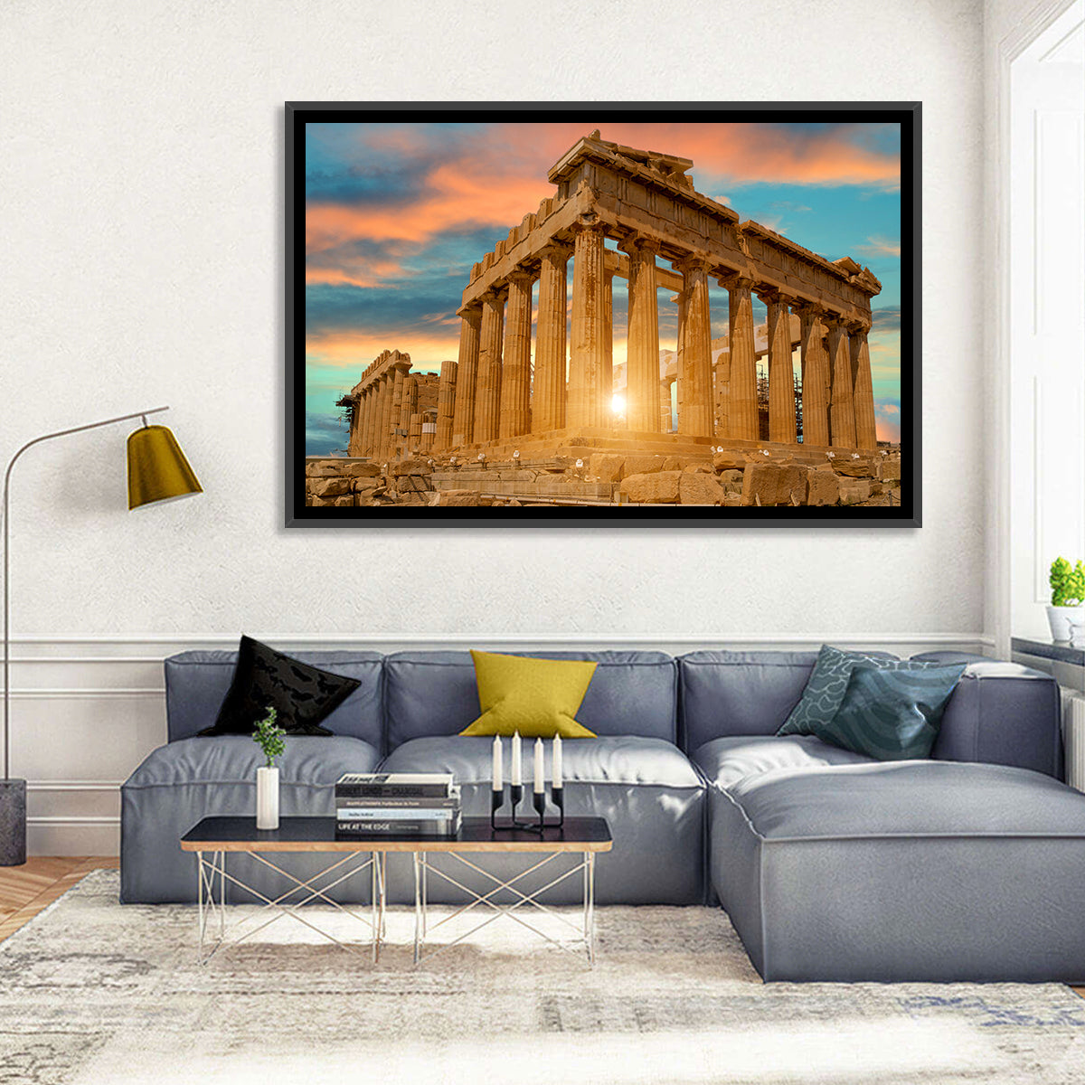 Parthenon at Sunset Wall Art