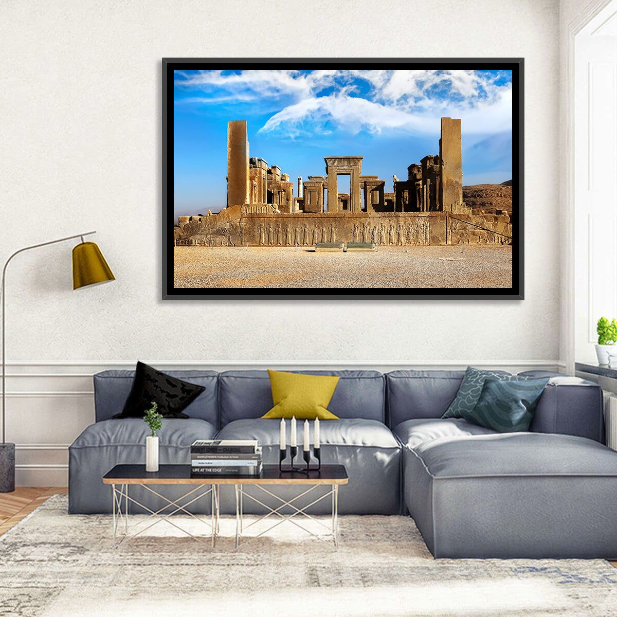 Tachara Palace, Persepolis Wall Art in a room, landscape