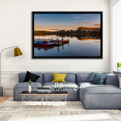 Dutzendteich Lake Sunset Wall Art