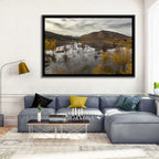 Lake Hodges Autumn Reflection Wall Art