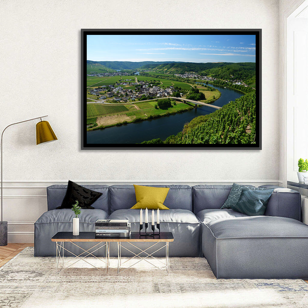 Piesport Moselle River View Wall Art