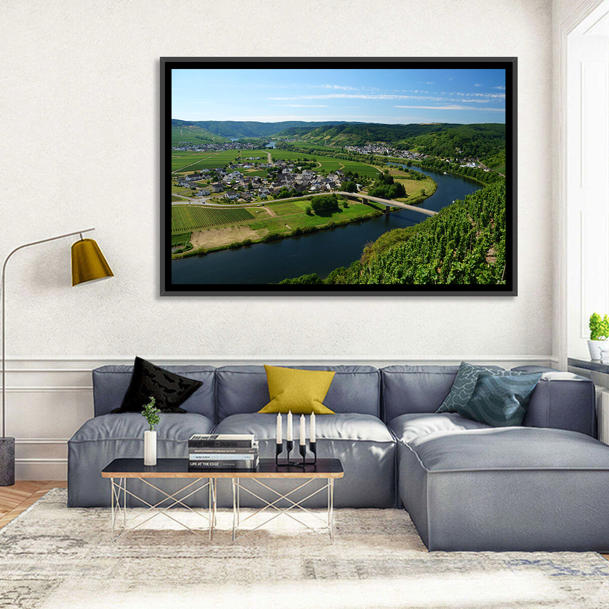 Piesport Moselle River View Wall Art