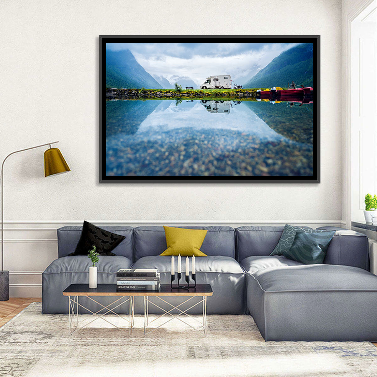 Lake and Vacation Concept Wall Art