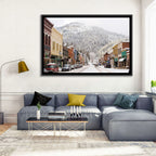 Snow Covered Mountain Main Street Wall Art