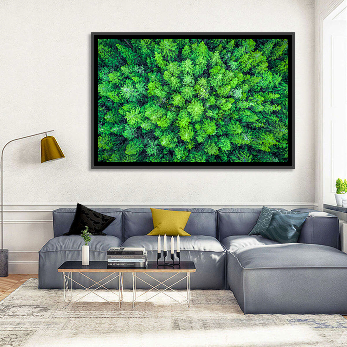 Whakarewarewa Forest Canopy Wall Art in a room, landscape