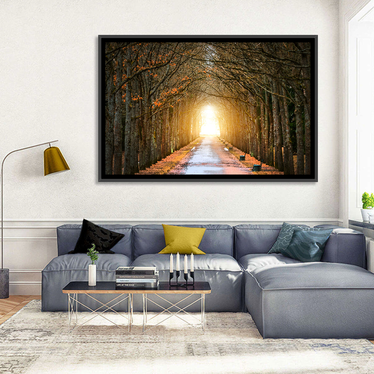 Autumn Oak Tunnel Wall Art