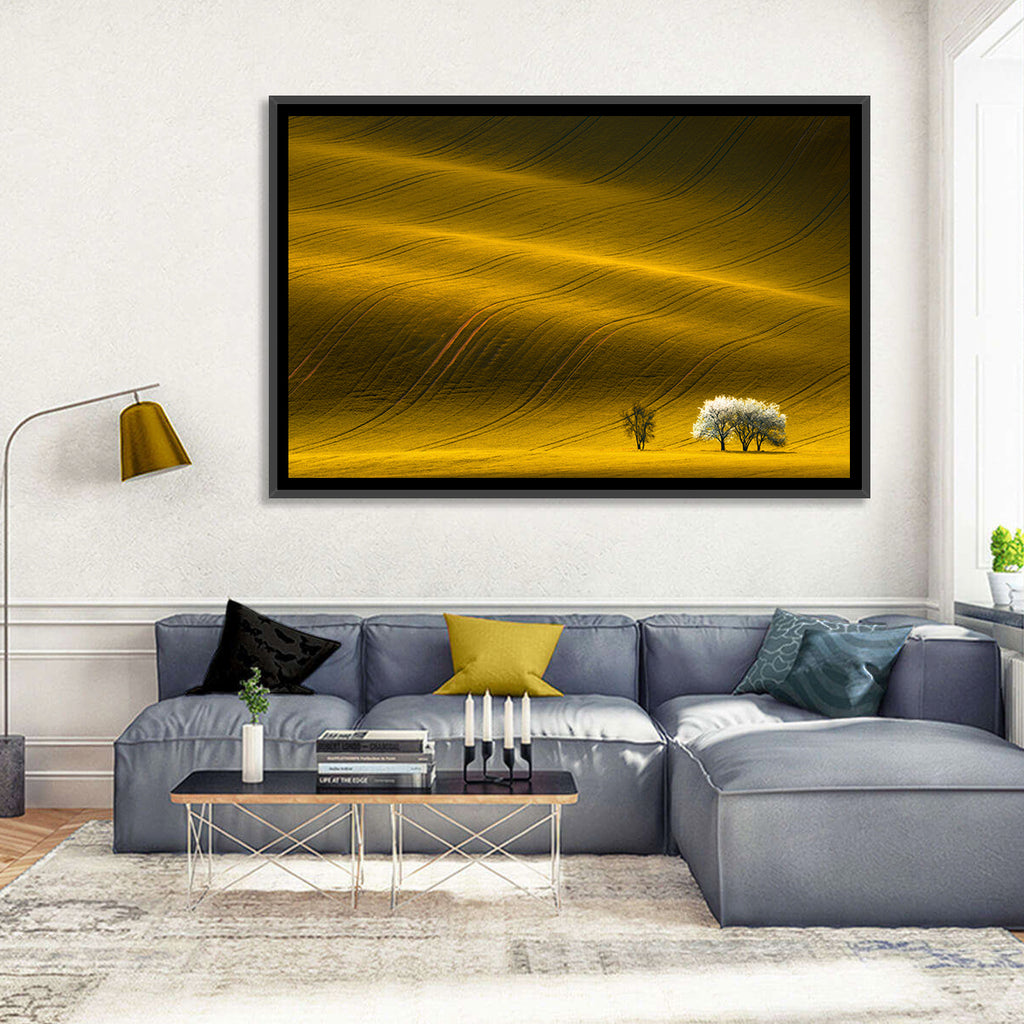 Golden Hour Rapeseed Field Wall Art