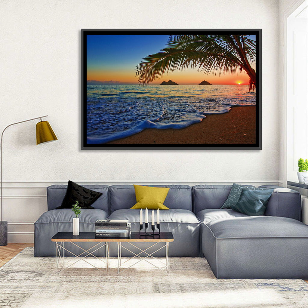 Lanikai Sunset Over Mokulua Islands Wall Art