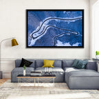 Montenegro Snowy Mountain Road Wall Art