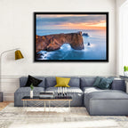 Dyrhólaey Sea Arch at Sunset Wall Art