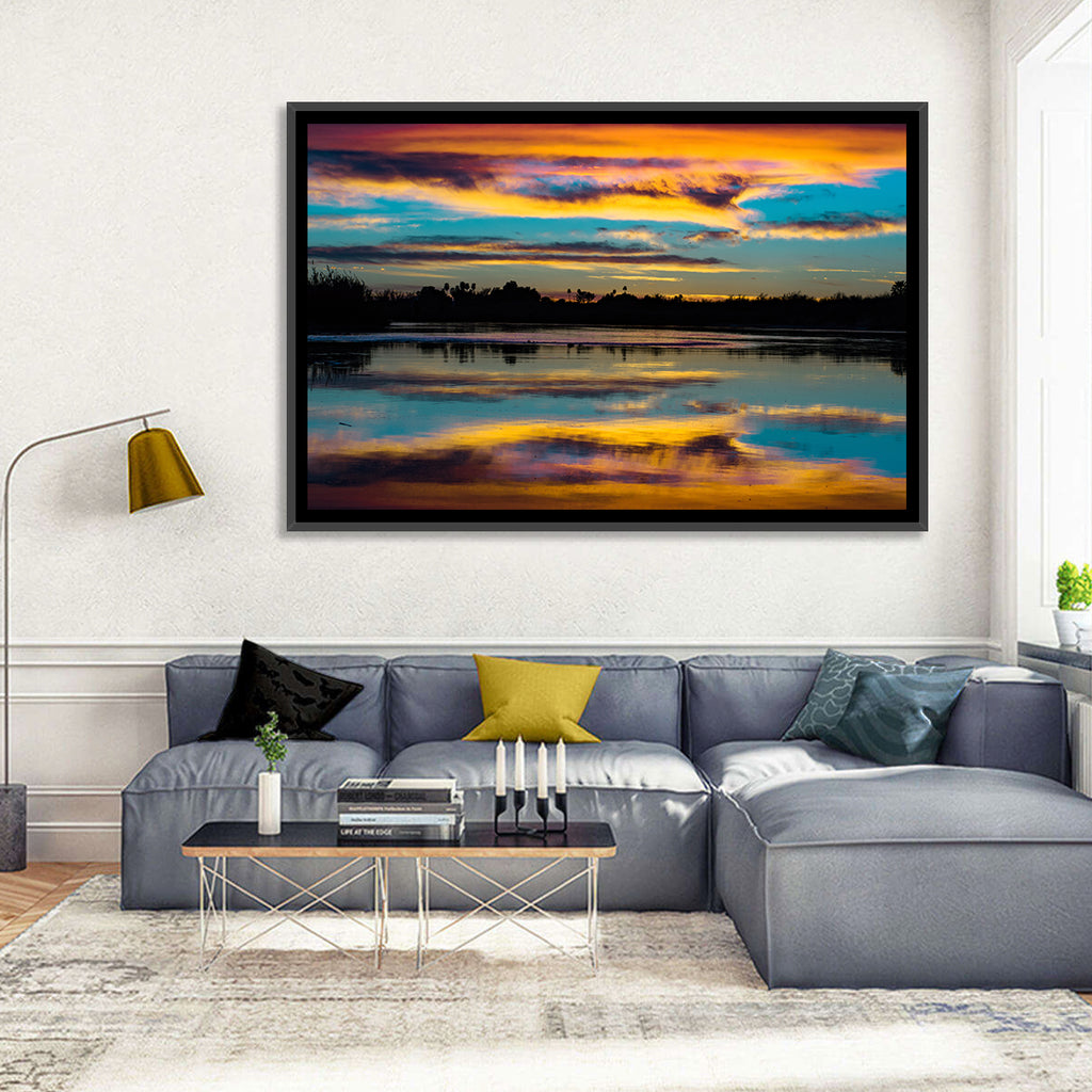 Colorado River Dusk Reflection Wall Art